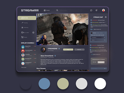 Game Streaming animation app app design beginner ui designer design designer interface learning ui ux ui website design