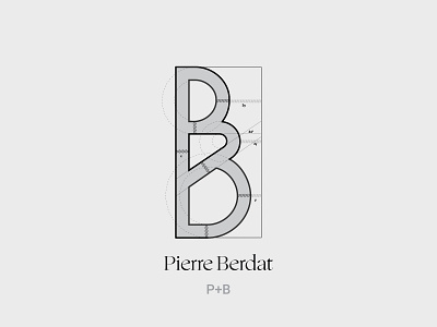 Grid logo for Pierre Berdat Switzerland brand identity branding concept corporate design creativity fashion grid grid logo handcraft lettermark logo logo design logotype luxury shoe swiss visual