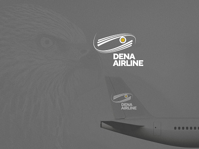 Dena airline logo - Eagle form airline airplane animals bird logo branding corporate design eagle graphicdesign grid icon identity design layoutdesign lettermark logo logo design logotype print typogaphy