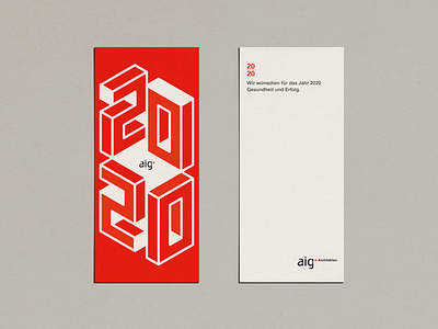 2020 postcard for aig plus Düsseldorf 2020 2020logo 3d 3dtype architecture branding design düsseldorf graphic grid hamisheh layoutdesign logo logotype newyear postcard typogaphy لوگو همیشه