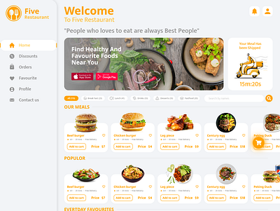 Food website branding design graphic design illustration logo mobile app design ui uiux ux vector