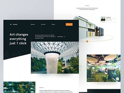 Omahku adobe xd landing page minimal design ui ui design ui ux ux ux design web design website design