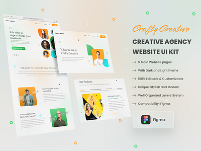 Creative agency - Multipurpose website ui kit graphic design multipurpose typography ui website ui design