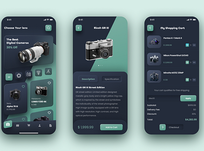 Pixelsco ( Ecommerce Mobile App) app design camera app ecommerce app ecommerce app design ecommerce design mobile app design ui ui design ui ux design uiux