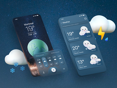 Weather app UI Design Concept