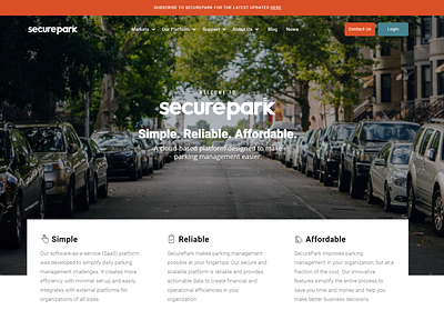 Parking Software Website app application branding design parking software ui ux web app web design website