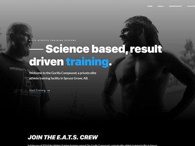 Training Gym Website