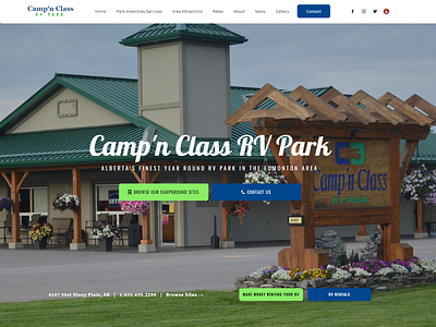 RV Campground Booking Website