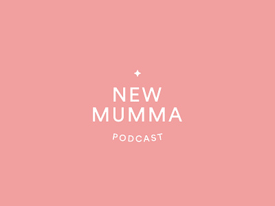 New Mumma Podcast Logo art direction brand branding design illustration logo look and feel typography