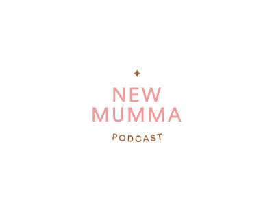 New Mumma Podcast logo art direction brand branding design logo look and feel typography