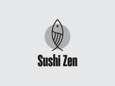 Sushi Zen branding design graphic design illustration logo typography vector