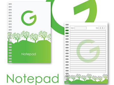 Green Logo Notepad