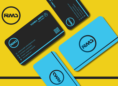 RMD arifin branding businesscard design graphic design minimalist rmd stationary tanvir
