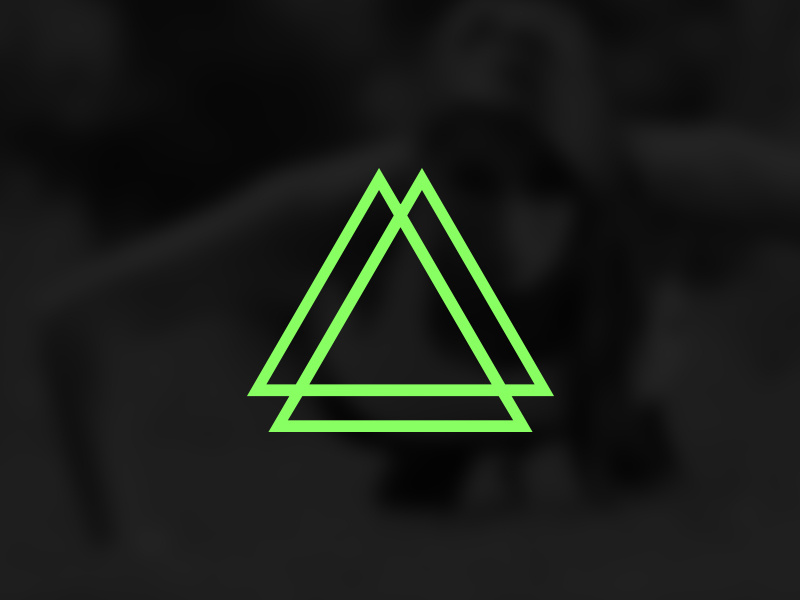Three Sided Logo logo triangle green