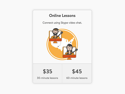 Price Card card guitar lessons online price