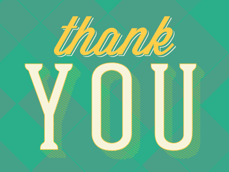 Thanks thank you card