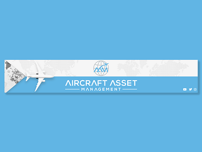 Aircraft Asset Management Banner banner brand design branding brochure design flyer illustration logo social media design ui