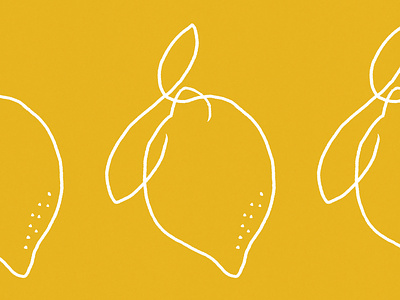 Lemon - Line Study botanical bright citrus design fresh fruit gold illustration lemon lemonade line lineart minimal minimalism simple yellow