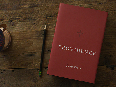 Providence book christian church cover cross design icon maroon minimal red simple tome typography vector
