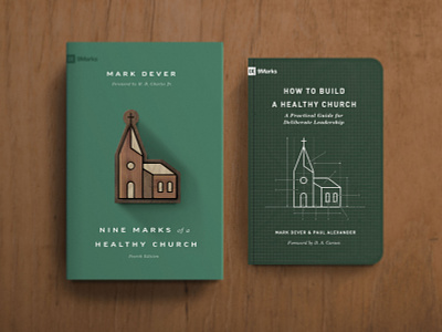 Nine Marks of a Healthy Church, 4th Edition 9marks blueprints book build building christian church cross design minimal puzzle simple type typography vector wood workbook