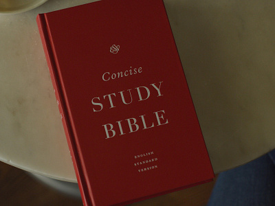ESV Concise Study Bible bible branding christian church classic design minimal red reference simple study