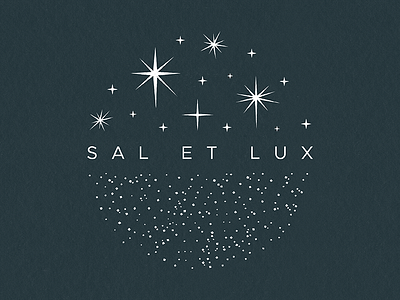 SAL ET LUX blue gospel light minimal print sans serif symmetry