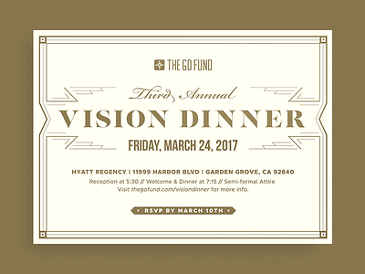 Vision Dinner Invitation