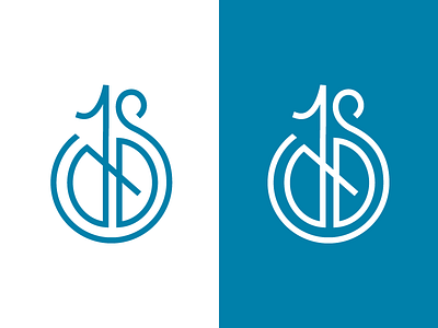 Personal Branding blue branding design icon initials logo minimal modern monogram vintage