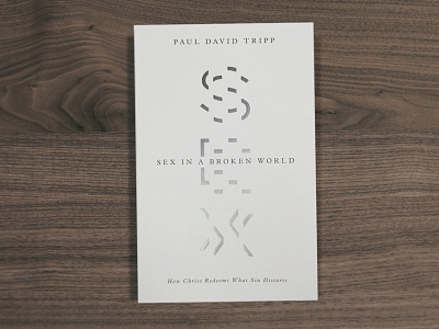 Crossway Title - Sex in a Broken World abstract book concept foil gray minimal pantone silver uncoated