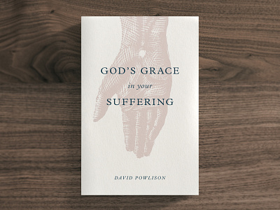 God's Grace In your Suffering book christian church design hand handcut illustration red typography woodcut
