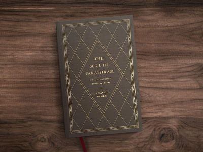 The Soul In Paraphrase book border christian church classic cover design diamond gold minimal red simple typography