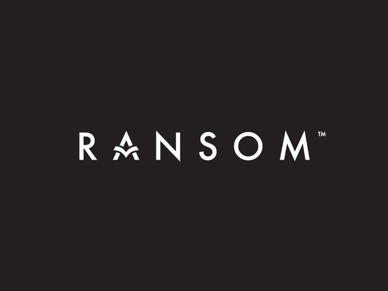 RANSOM black book brand christian church cross design futura logo minimal simple type typography vector white