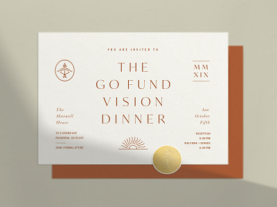 The Go Fund Vision Dinner Invitation