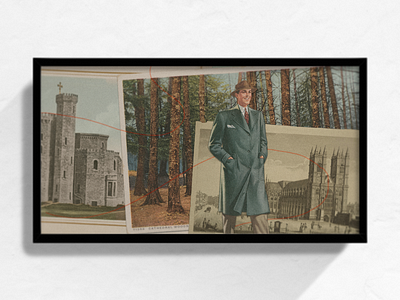 Blog Illustration - Venturing out into Church History blog castle christian church collage design history illustration midcentury vintage woods