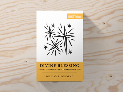 SSBT Divine Blessing black and white blessing book christian church cross design gold icon illustration linocut star typography woodcut yellow