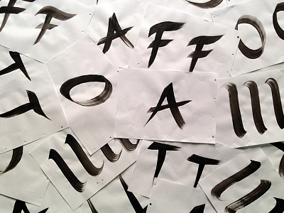 Brush lettering #1 blackandwhite calligraphy handtype handwriting lettering letters type typography