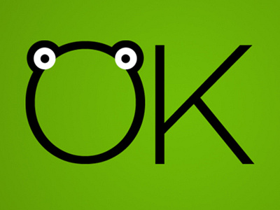 OK Frog Logo design logo okfrog