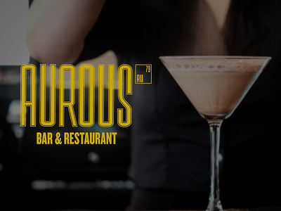 Aurous bar bar branding branding company design drinks enthusiasm goals icon illustration logo manchester typography values vector