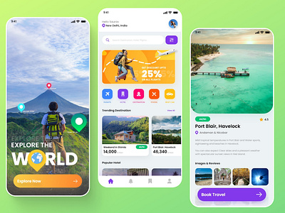 Travel Mobile App UI ✈️