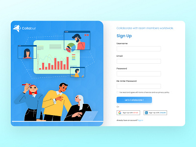 Sign-Up Page UI dailyui design graphic design interface signup page team page ui ui userinterface ux ux design uxui