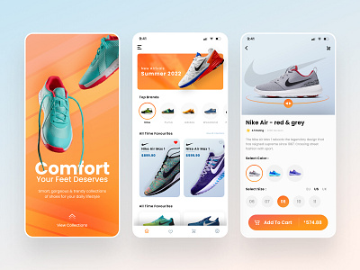 Ecommerce App Design Concept For Shoes