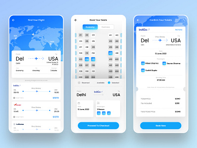 Flight Booking App Ui By Saurav Nayak On Dribbble