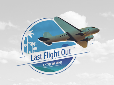 Last Flight Out flight logo plane