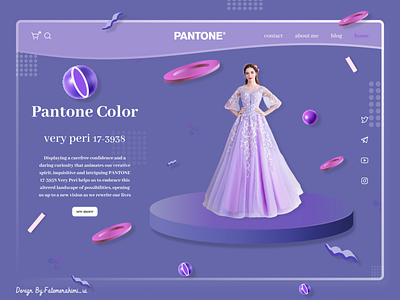 pantone color 2022 2022 3d app application branding design illustration pantone shop shopping ui web اپلیکیشن بنفش رنگ رنگ سال سایت طراحی پنتون