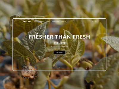 Farm.One / Home page animation animation design healthy food homepage interection motion graphics ny principle startup ui web webdesign