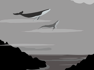 Flying Whales flyingwhales whale illustration flyingwhales whales