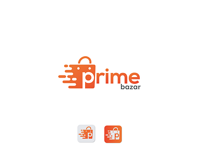 eCommece logo prime bazar second concept ecommerce logo icon logo logo design logo inspiration logo redesign