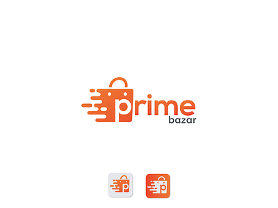 eCommece logo prime bazar second concept