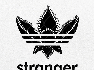 Móvil Ingenioso Secretar Stranger Things Adidas Logo by SVG Prints on Dribbble