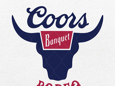 Coors Banquet Rodeo Beer Logo